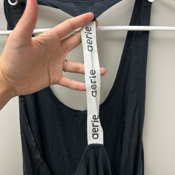 Aerie Black Racerback Tank Top - Picture 3 of 4